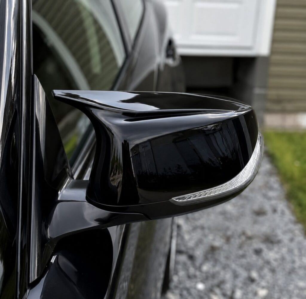 Q50 mirror caps gloss black