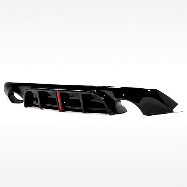 q60 diffuser stock min Q60 Diffuser w/ Brake LED - V2 Style (Gloss Black) - V7 Motorsports