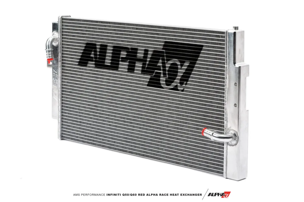 Q50/Q60 RACE HEAT EXCHANGER (RED ALPHA) - AMS PERFORMANCE - Image 3