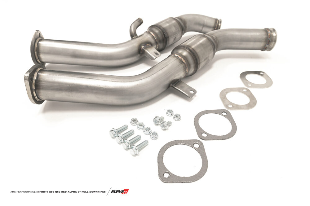 AMS red alpha full downpipes 5 small VR30 Street FULL Downpipes – AMS PERFORMANCE - V7 Motorsports