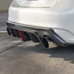 Q50 Carbon Fiber Rear Diffuser V2 w Brake LED (14-17' and 18'+ models)