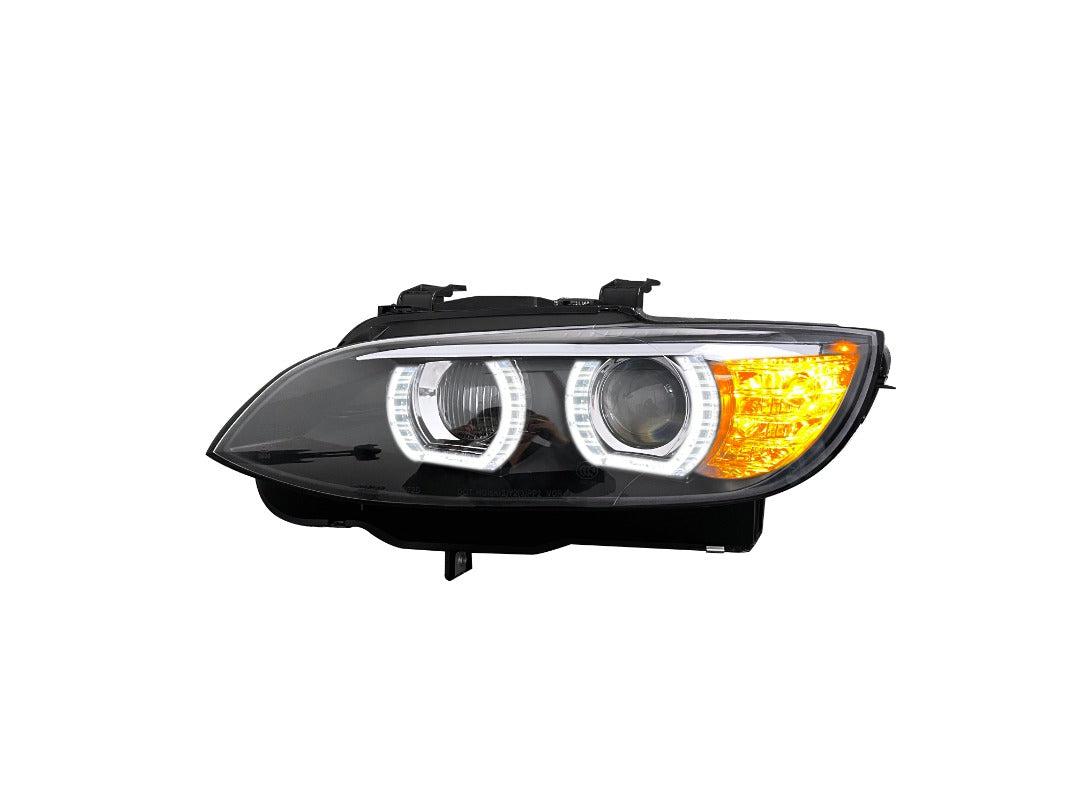 LCI Style Angel Eyes LED Headlights BMW E92 M3 3 Series Pre LCI 2 Home - V7 Motorsports