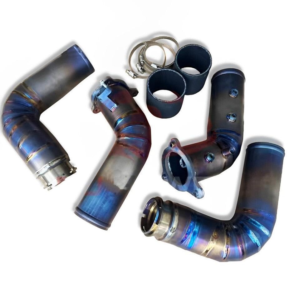 B58 Titanium Charge Pipes BMW F Chassis Home - V7 Motorsports