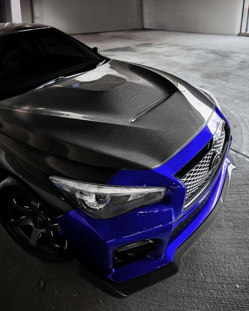 GTS V1 Style Q50 Carbon fiber hood INFINITI Q50 - V7 Motorsports