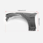 Vortex-Series Q50 Carbon Fiber Vented Fenders (set of 2) - Image 6