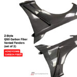 Z-Style Q50 Carbon Fiber Fenders - Vented (set of 2) - Image 5
