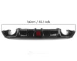 Q60 Rear Bumper Diffuser w/ Brake LED & Premium Gloss Black finish (17-22' models) - Image 8