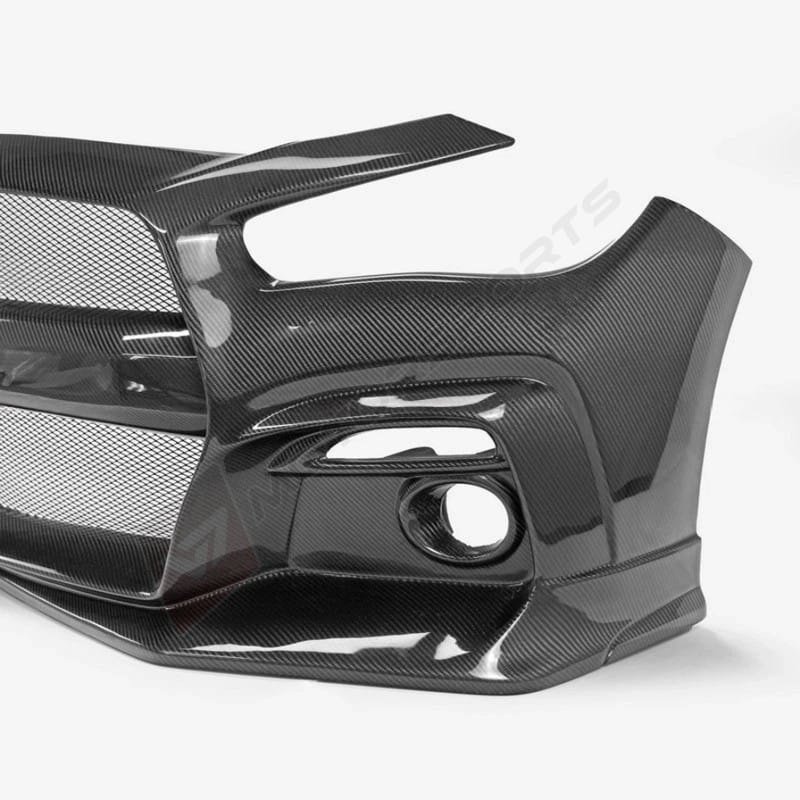 GTR Style Q50 Carbon Fiber Front Bumper Replacement w Premium Gloss Finish All Q50 years trim 3 Home - V7 Motorsports