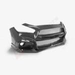 GTR-Style Q50 Carbon Fiber Front Bumper Replacement w/ Premium Gloss Finish (All Q50 years/trim)