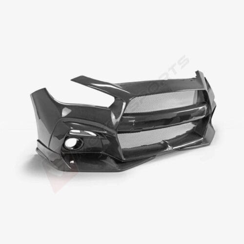 GTR-Style Q50 Carbon Fiber Front Bumper Replacement w/ Premium Gloss Finish (All Q50 years/trim)