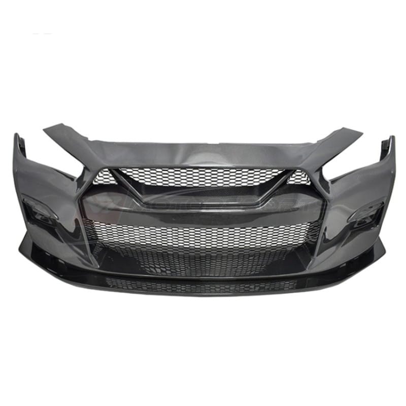 LB-Style Q50 Carbon Fiber Front Bumper Replacement w_ Premium Gloss Finish (All Q50 Trims 2014-2024) v7 motorsports (3) LB-Style Q50 Carbon Fiber Front Bumper Replacement w/ Premium Gloss Finish (All Q50 Trims 2014-2024) - Image 3