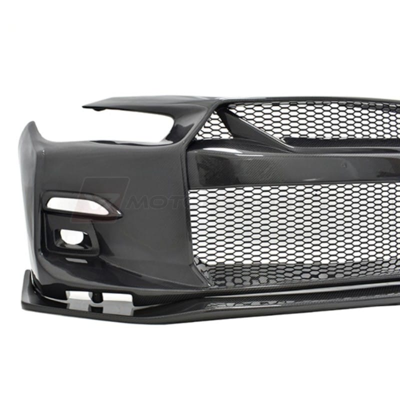 LB-Style Q50 Carbon Fiber Front Bumper Replacement w_ Premium Gloss Finish (All Q50 Trims 2014-2024) v7 motorsports (4) LB-Style Q50 Carbon Fiber Front Bumper Replacement w/ Premium Gloss Finish (All Q50 Trims 2014-2024) - Image 4