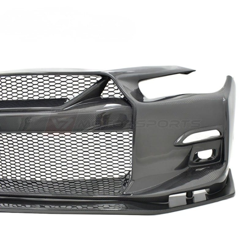 LB-Style Q50 Carbon Fiber Front Bumper Replacement w_ Premium Gloss Finish (All Q50 Trims 2014-2024) v7 motorsports (5) LB-Style Q50 Carbon Fiber Front Bumper Replacement w/ Premium Gloss Finish (All Q50 Trims 2014-2024) - Image 5