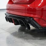 V-spec Q50 Rear Bumper Diffuser w/ Race Strip Brake LED - Gloss Black V2 (14-17' & 18'+ models)