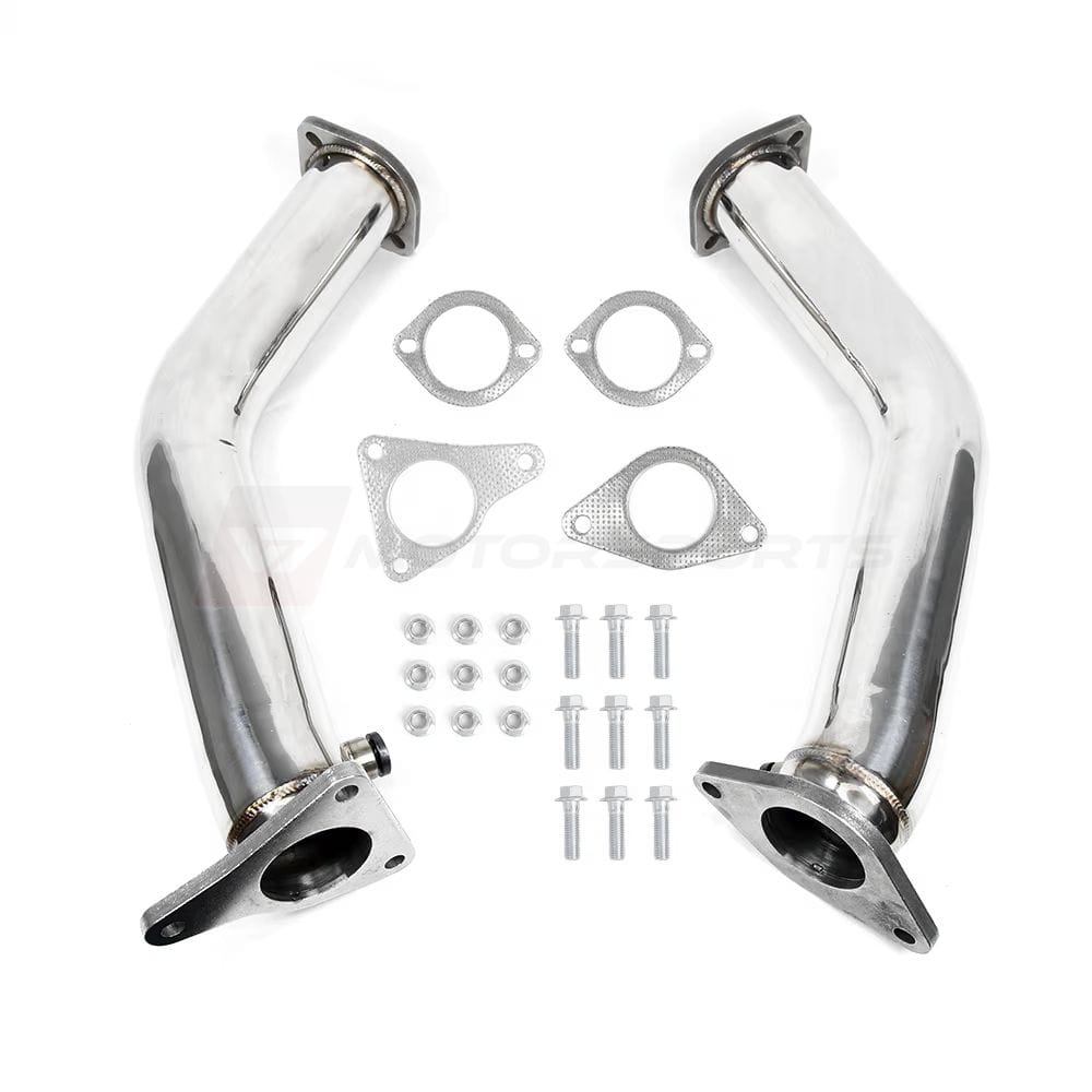 Q50 Q60 3.0T Catless Lower Downpipes Upgrade Kit VR30 2016 Non Resonated 1 Home - V7 Motorsports