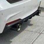 BMW F30 Rear Bumper Diffuser - Gloss/Matte Black (M-Sport Bumper, 2012-2018)