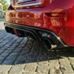 Q50 Rear Bumper Diffuser w/ Brake LED & Premium Gloss Black finish (14-17' models)